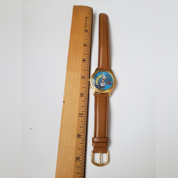 Betty Boop Watch Swinging On The Moon Excellent Condition Genuine Leather - Picture 4 of 6
